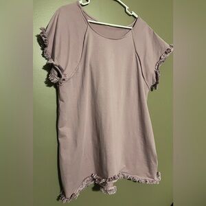 Fringe Round Neck Career -Plus Size Women's Top Blouse ~2X
Bohemian